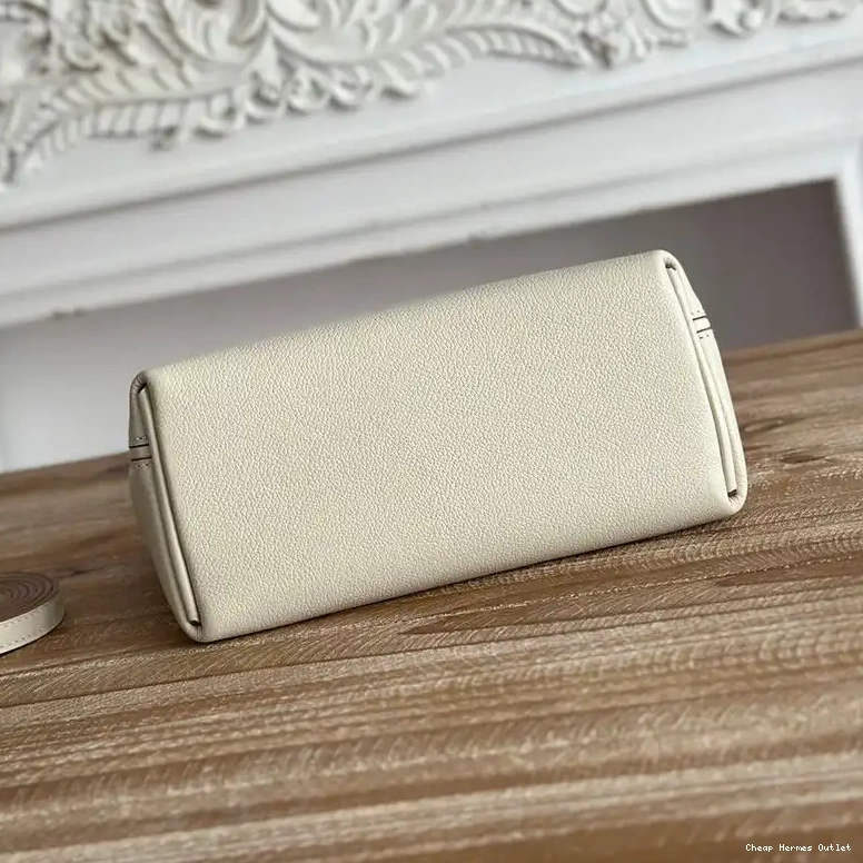 Affordable 24 Hardware In Palladium 24 Mini White Bag Evercolor Hermes Leather Swift 0507